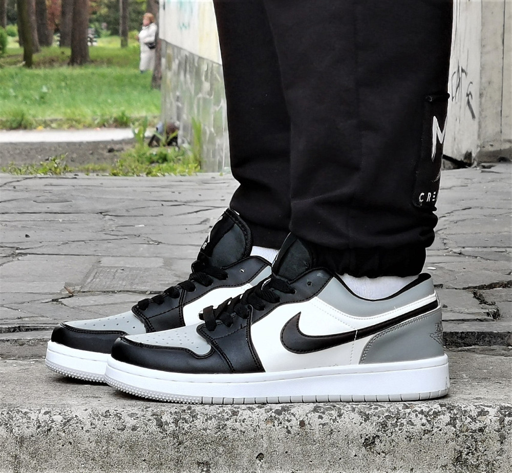 Кроссовки Nike Jordan Белые Мужские Джорданы Черные Серые Найк (размеры: 41,42,43,44) Видео Обзор Днепр - изображение 8