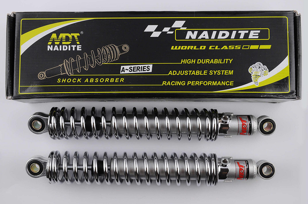 Амортизатори (пара) МІНСЬК 345mm, регульовані (хром) NDT Київ - фото 1