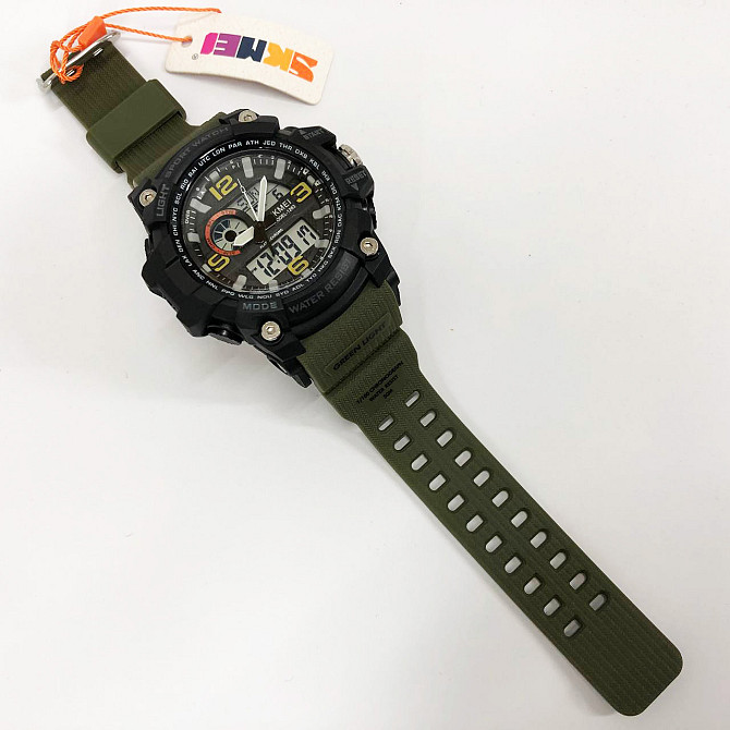 Годинники спецпризначенці SKMEI 1283AG ARMY GREEN, Годинник військовий чоловічий, WB-804 Годинники спортивні Київ - фото 9