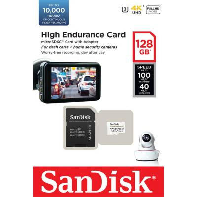 Карта пам'яті SanDisk 128GB microSDXC class 10 UHS-I U3 V30 High Endurance (SDSQQNR-128G-GN6IA) Вінниця - фото 2