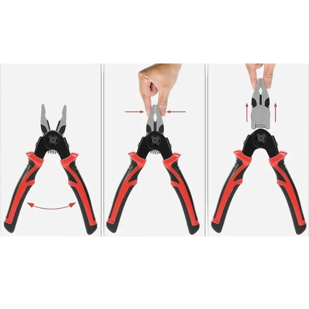 Плоскогубці набір багатофункціональний 5в1 зі змінними насадками, мультитул в пластиковому кейсі Кам'янець-Подільський - фото 4