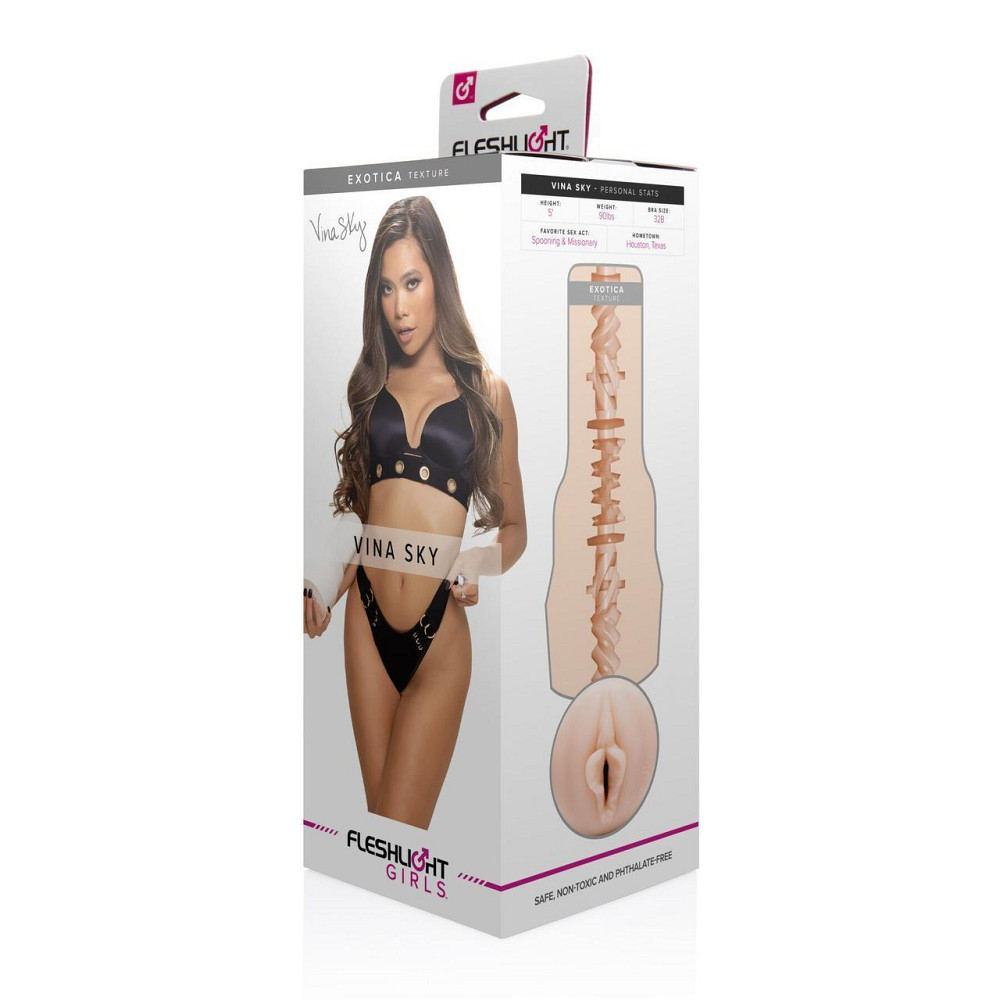 Мастурбатор Fleshlight Girls: Vina Sky - Exotica, со слепка вагины, очень нежный Sex Aura Киев - изображение 7