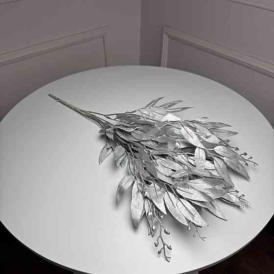 Рускус букет штучний, В-55 см 5шт/уп. Колір: срібний ZI-81 Львів