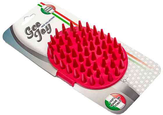 Щетка резиновая GeoJoy Long для груминга собак, размер 27 х 13.5 х 2.5 см Винница