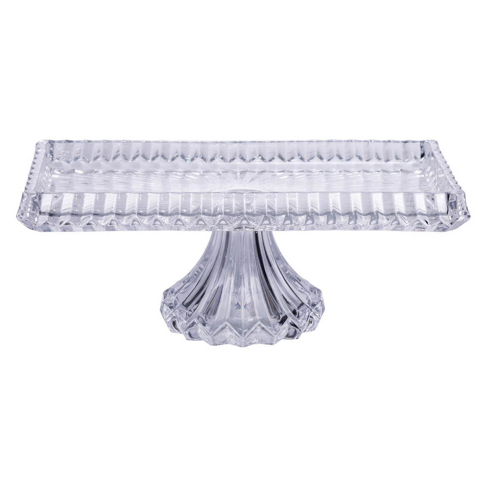 Тортівниця прямокутна на ніжці 33×17×13.5 (см) скляна HP-19-146C Київ - фото 2