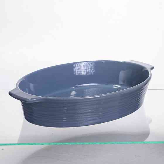 Yiwu Форма для запікання овальна 36×22,5×7 (см) 2 літри Блакитна S1288 Коломыя