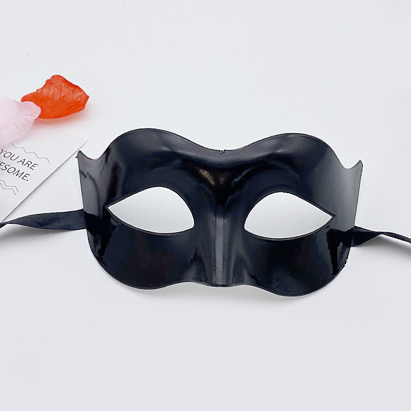 Маска карнавальная пластиковая 22 на 8 см черный Киев - изображение 3