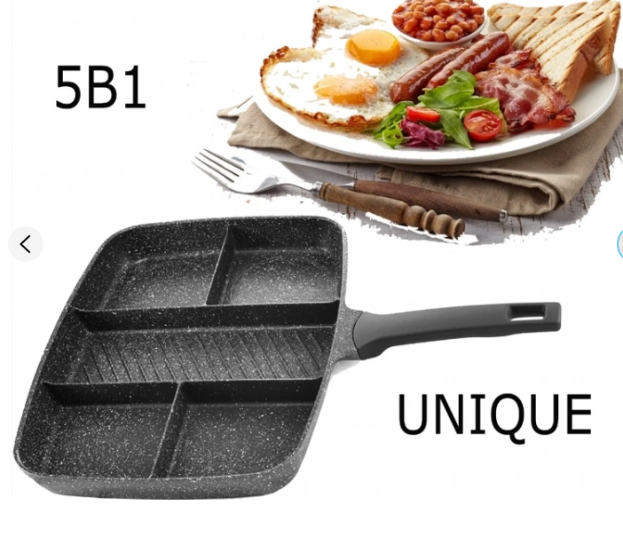 Раздельная пяти секционная  сковорода 5в1 UNIQUE UN-4021 38*31см Одесса - изображение 1