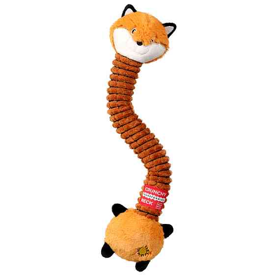 Игрушка для собак WAUDOG Fun Crunchy Лиса, хлопок, полиэстер, пластик, поролон, 37 см Киев