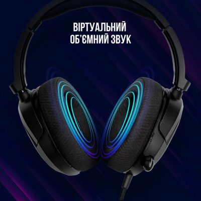 Навушники Lorgar Kaya 360 USB Black (LRG-GHS360) Вінниця - фото 3
