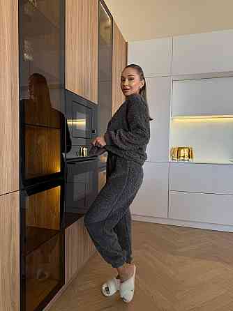 Женская махровая пижама Teddy Графит 48/52 Харьков