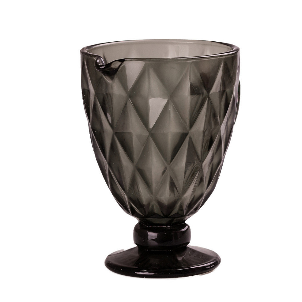 Кувшин для напитков с толстого стекла 1 л гранованый серый HP038G Киев - изображение 2