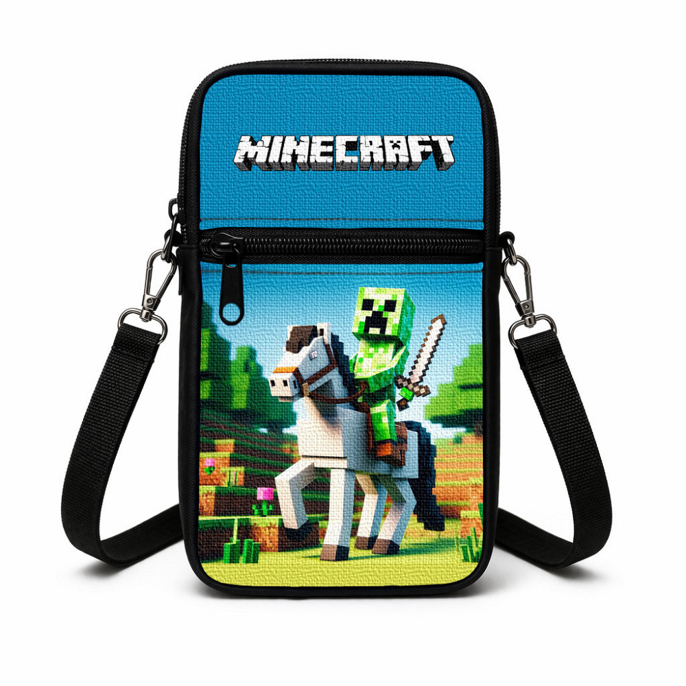 Сумка-чохол для телефону Minecraft,дитяча сумка через плече, водонепроникна міні-сумка (4799) Київ - фото 1