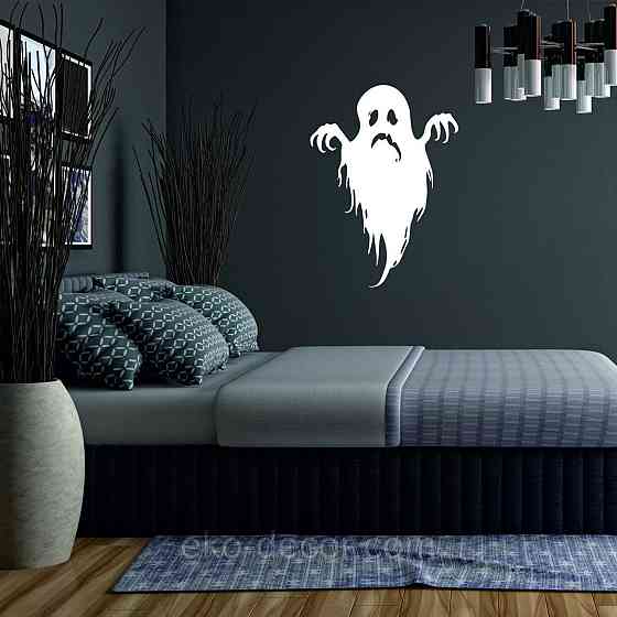 Декоративне настінне Панно «Привид», Декор на стіну 90*66 см, Білий Київ