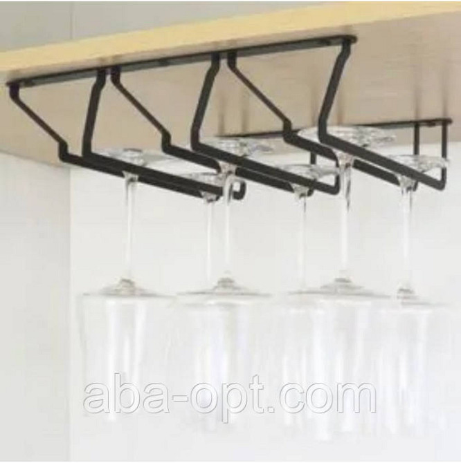 Держатель тройной для бокалов Блэк L 34 cм (шт).Aba-Opt Одесса - изображение 1