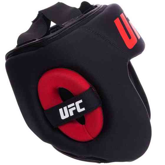 Шлем боксерский с полной защитой кожаный UFC-75061 L-XL Шлемы для бокса и единоборств Киев