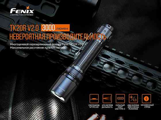 Фонарь ручной Fenix TK20R V2.0 Киев