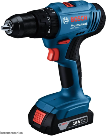 Потужний акумуляторний ударний дриль-шурупокрут Bosch Professional GSB 183-LI із АКБ 18V 2.0Ah, з/п  у кейсі Київ