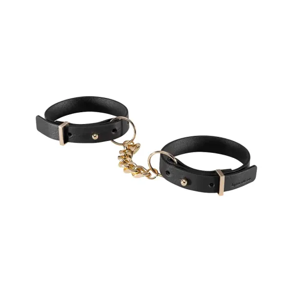Наручники из экокожи Bijoux Indiscrets Maze – Thin Handcuffs Black Львов