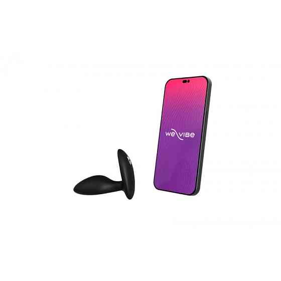 Анальная пробка з вибрацией We-Vibe Ditto+ Satin Black с пультом и управлением с телефона Sex Aura Киев