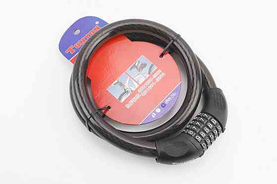 Замок протиугінний тросовий 1000х20мм з 5-ти значним кодом, TY462 Київ