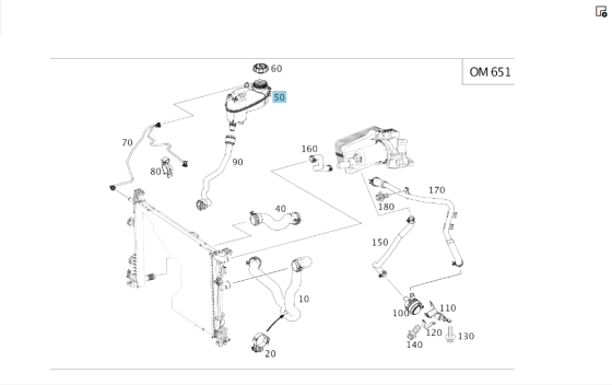 Mercedes-Benz  A2465000049 Розширювальний бачок системи охолодження двигуна CLA Shooting Brake X117 CLA C117 GLA X156 A-class W176 B-class W242 B-clas Одесса