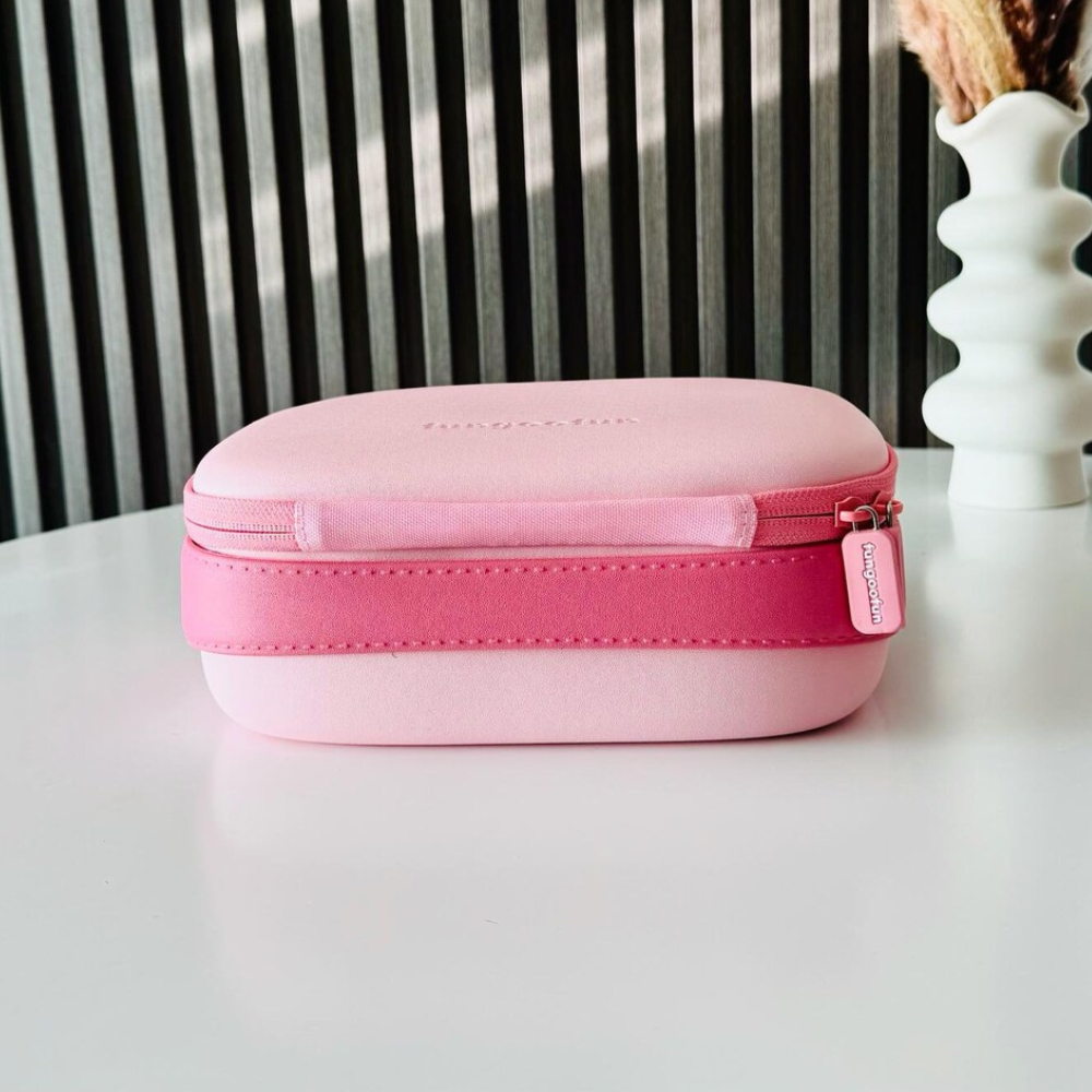 Косметичка Fungoofun силіконова б'юті-чемодан для косметики та аксесуарів, сумочка з ручкою на блискавці, рожева Кам'янець-Подільський - фото 3