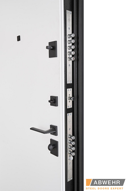 Двери входные, квартирные ABWEHR. Модель 515/0 STELLA. Цвет Черный текстурный /белый супермат. 960 Киев - изображение 5