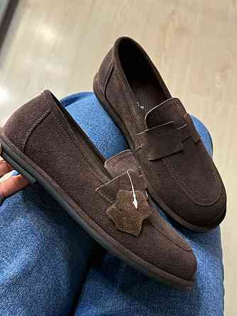 Туфлі жіночі Hengji 560-4 лофери замшеві шоколад, 39, 24,5 см Київ