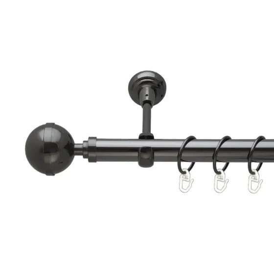 Карниз Orvit Калісто металевий однорядний відкритий Онікс 25 мм 300 см (6706557) Львів