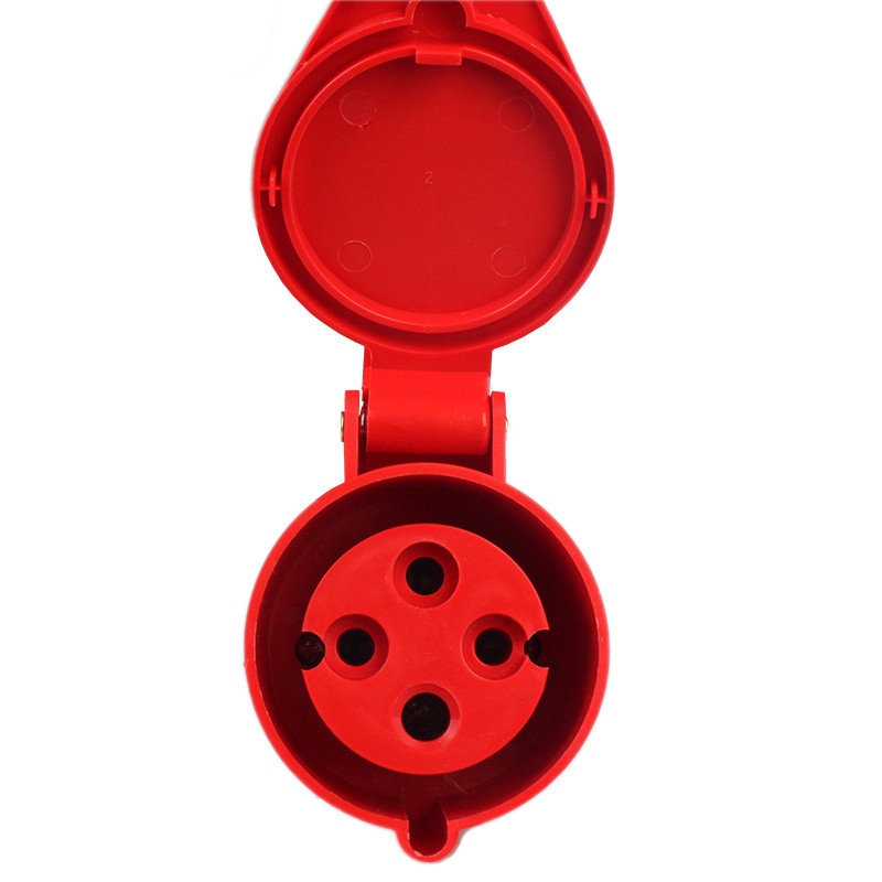 Разъем силовой штепсельный переносной 4x16 3P+PE, 16А, 380-415 В, IP44 Днепр - изображение 1