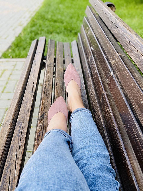 RONE Шльопанці жіночі RONE B-173 пудра (літо, замша натуральна) (3839) Коломия - фото 7