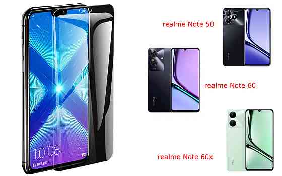 Защитное стекло NeoGlass для realme Note 50, Note 60, Note 60x – ультрапрозрачное и устойчивое Киев