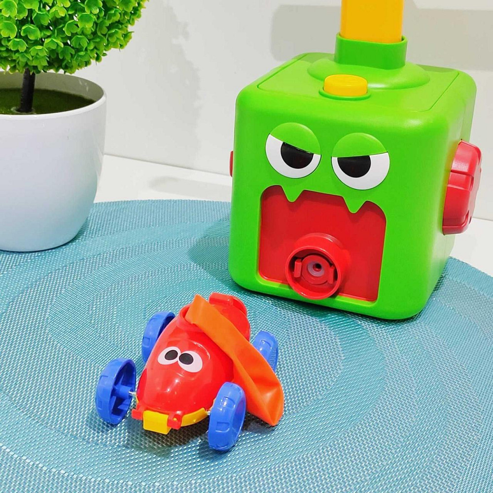 Установка з повітряними кульками Монстрік 2 машинки пакетик з кульками механічний принцип Зелена (KB 133) Чернігів - фото 3