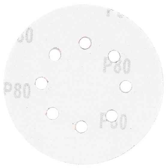 Шлифовальный круг 8 отверстий Ø125мм P80 (10шт) SIGMA (9122651) Киев