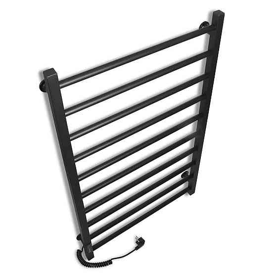 Електрична рушникосушарка Laris Зебра Альфа ЧФЧ10 500Х900 Е чорна, ліве підключення Київ