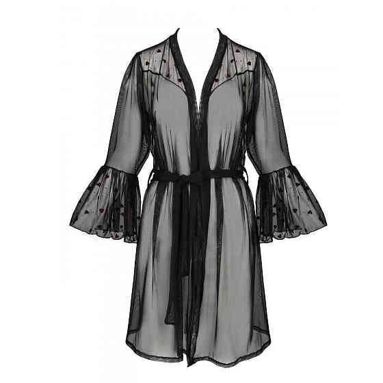 Повітряний пеньюар Passion LOVELIA PEIGNOIR XXL/XXXL, black Sex Aura Київ
