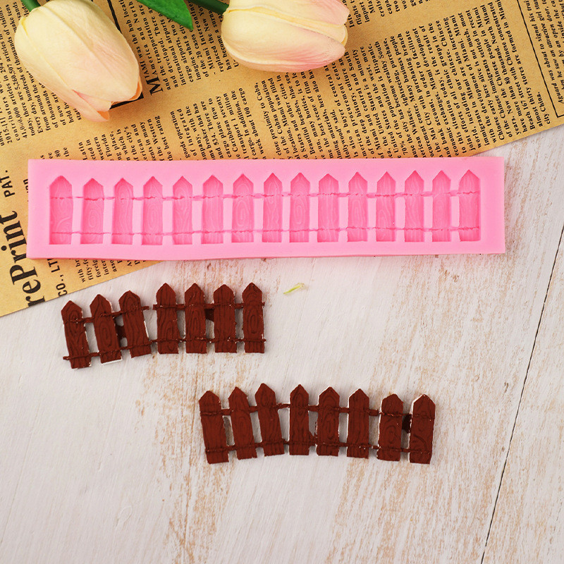 Молд силиконовый Забор 180 на 32 мм розовый Киев - изображение 9