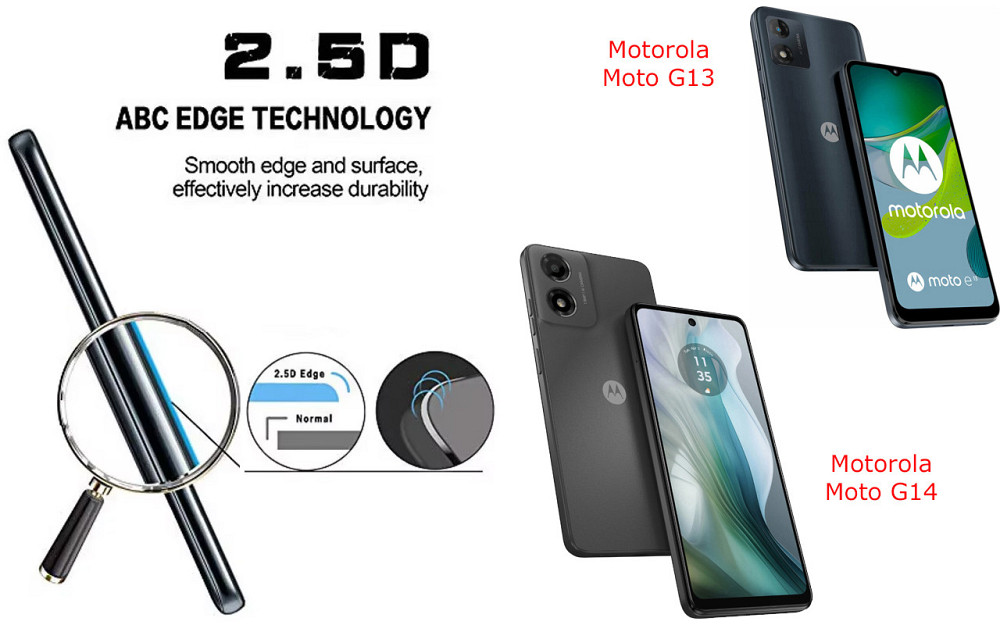 Защитное стекло ArmorGlass для Motorola Moto G13, Moto G14 – устойчивое к царапинам и ударам Киев - изображение 2