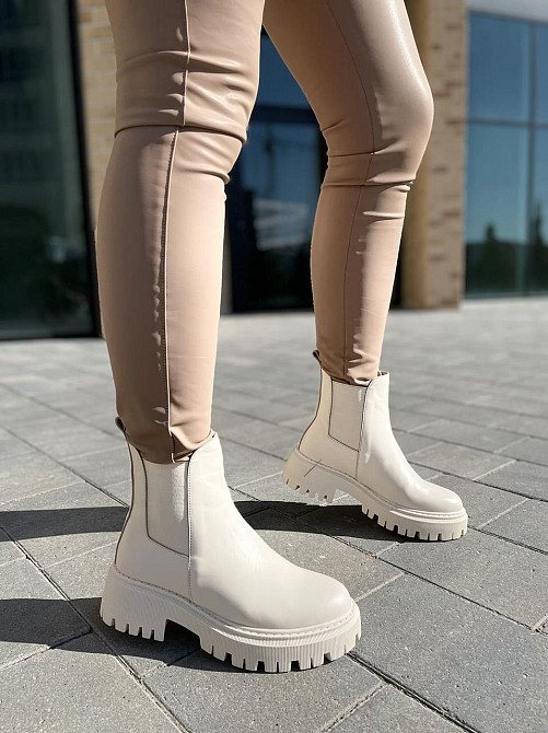 Черевики жіночі GREMMY бежеві натуральна шкіра висота 13 см (604/1) Коломыя - изображение 6