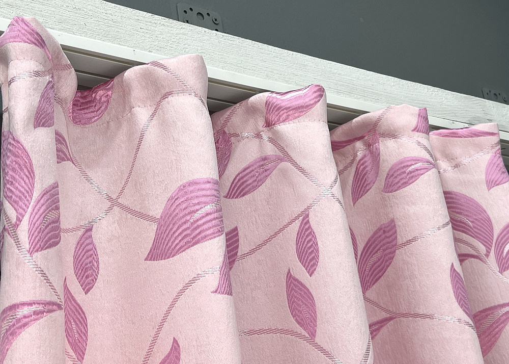 Комплект коротких штор VR-Textil Софт № 1158ш Рожевий 130х170 см 2шт (35-0418) Київ - фото 8