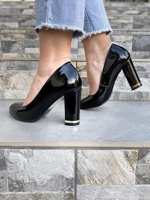 Туфлі жіночі SEASTAR чорні еко-лак каблук 9см 36р (1986) Коломия - фото 8