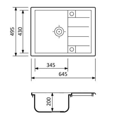 Мойка кухонная Adamant Anila чорний (182496100303) Вінниця