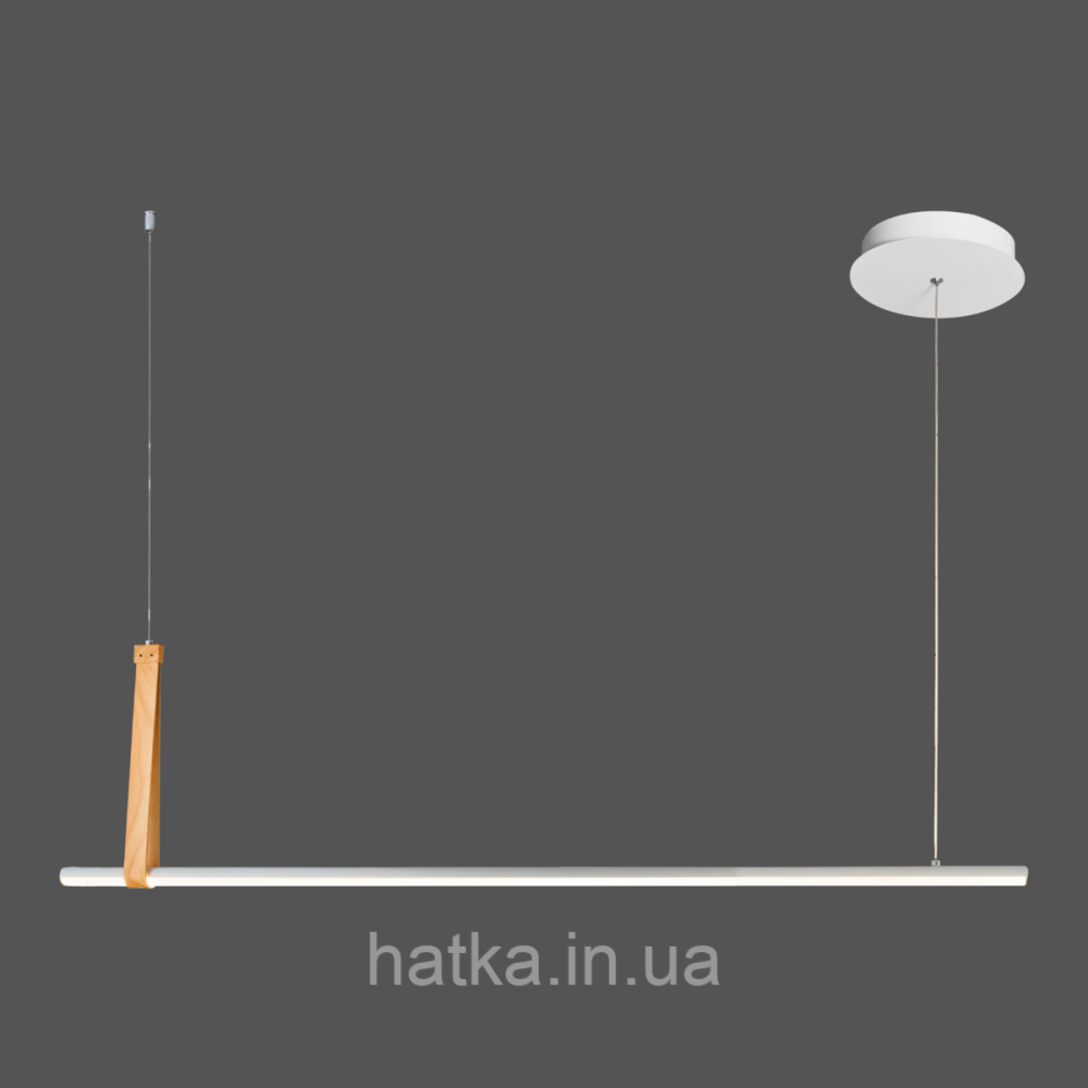 Люстра підвісна світлодіодна акрилова VALESO 22806M WOOD+WT Київ - фото 1