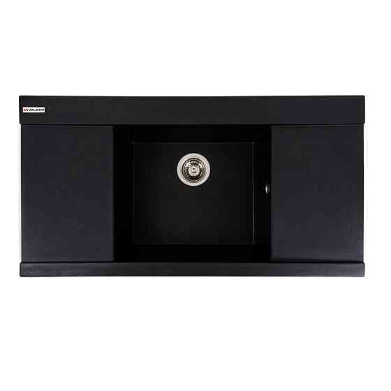 Гранітна мийка для кухні VALESO 9651 ATLAS матовий Чорний металік Коломыя