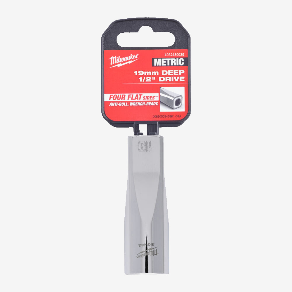 Головка хромированная метрическая удлиненная 1/2'' MILWAUKEE, 19мм Одесса - изображение 2