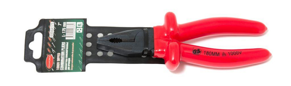 Пасатижі комбіновані діелектричні 6"-150мм (1000V), на пластиковом тримачі Одеса - фото 1