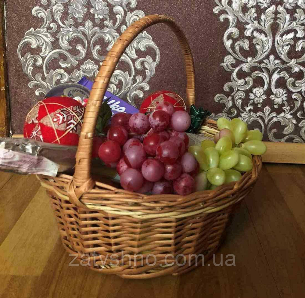 Кошик плетений з лози для подарунків співробітникам Київ - фото 2