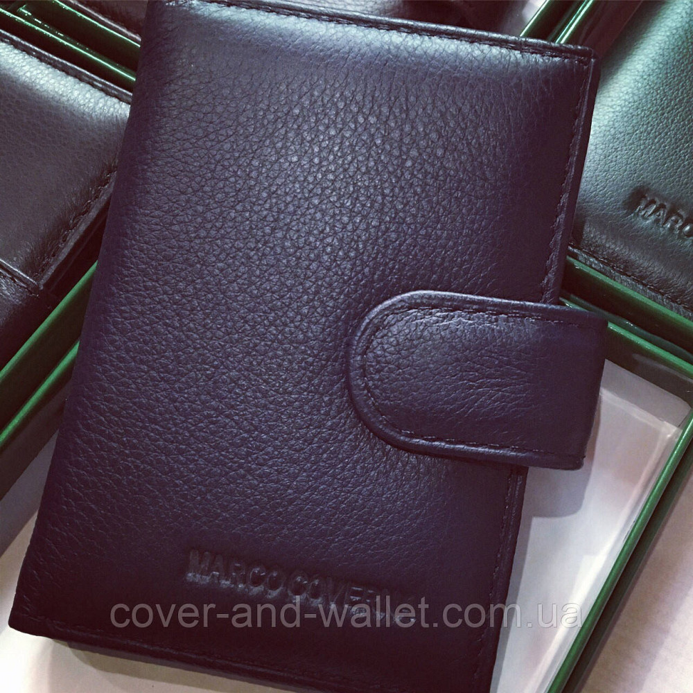 Маленька візитниця сірого кольору із натуральної шкіри Marco Coverna 1056 Київ - фото 6