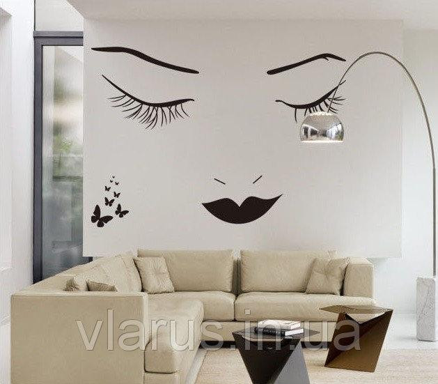 Інтер'єрна наклейка на стіні дівчина Київ - фото 5